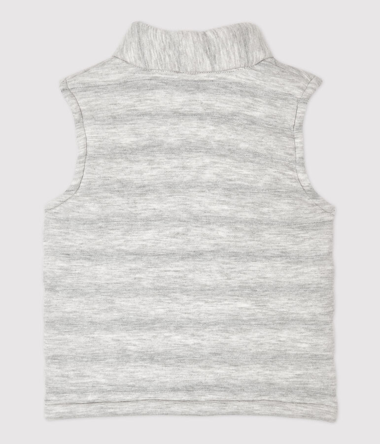 Giubbotto senza maniche in tubique beb&egrave; grigio